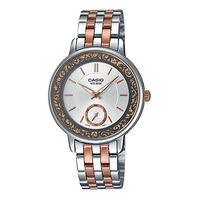 CASIO Stainless Steel Strap Silvery Dial Waterproof 32mm Silvery Analog LTP-E408RG-7A