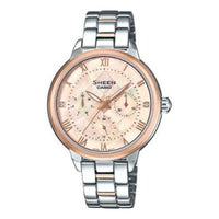 CASIO SHEEN Series Silver/Pink Gold Analog SHE-3055SPG-4A