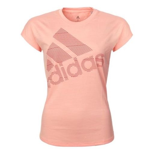 (WMNS) adidas Badge of Sport Tee 'Pink' EB4496