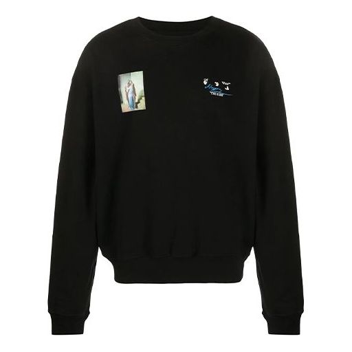 Off-White The Kiss Printing Sports Black OMBA035T20FLE0011061