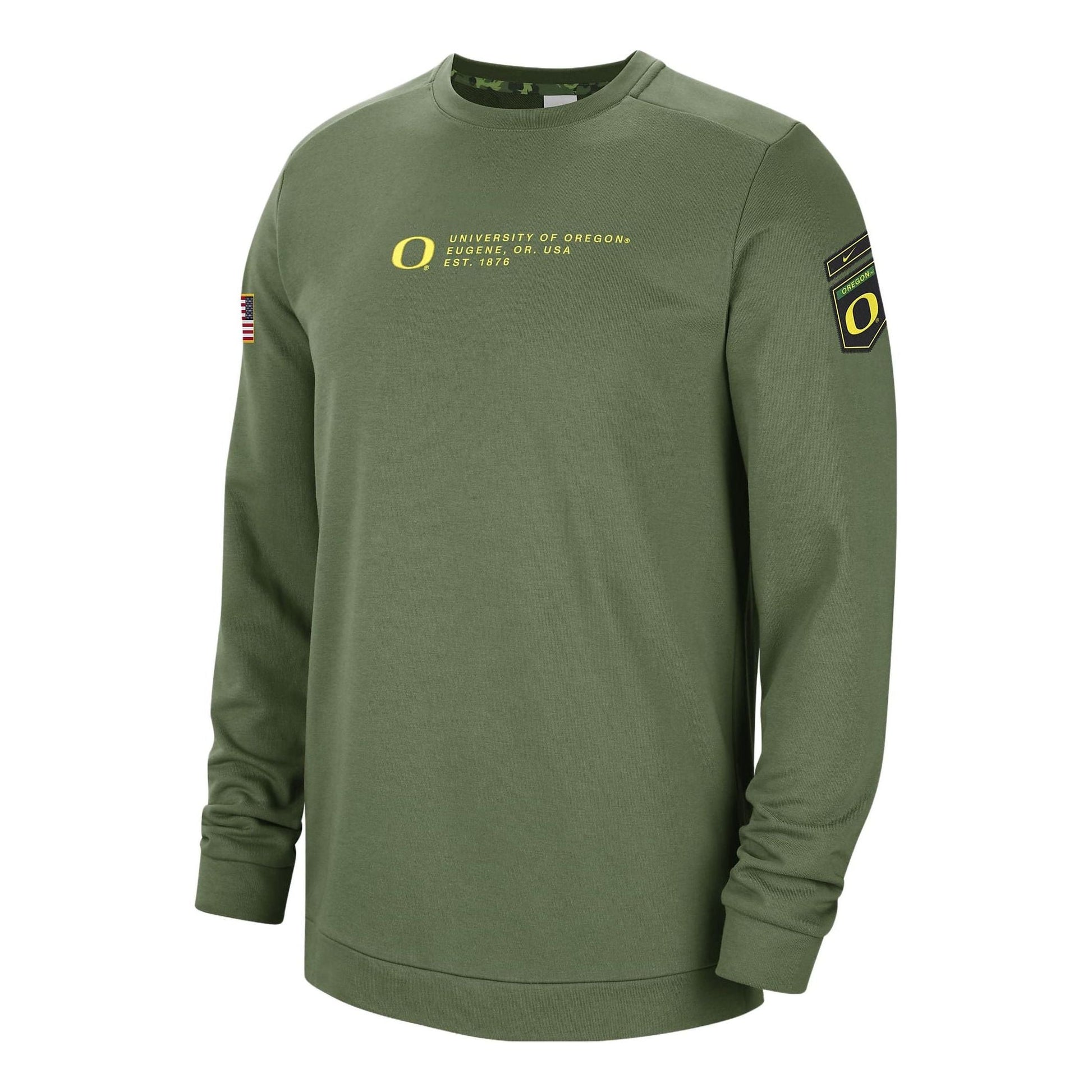 Nike Oregon Ducks Salute To Service Team Issue Crewneck 'Olive' DN1719-328