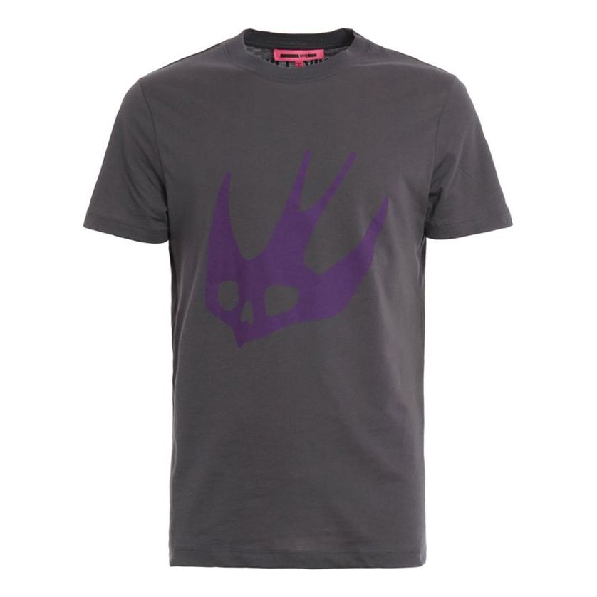 Men's McQ Alexander McQueen Cotton Casual Short Sleeve Gray 277605-HR88-1145