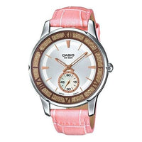 CASIO Waterproof Pink Leather Strap LTP-E135L-4A