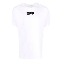 Off-White FW21 logo Printing Short Sleeve Loose Fit White OMAA027F21JER0030110