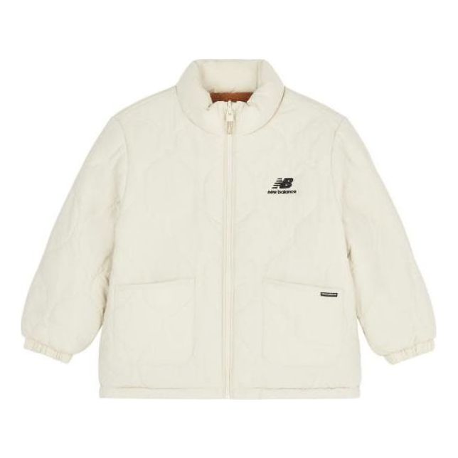 (GS) New Balance Lifestyle Jacket Asia Sizing 'White' 4DD36043-BEI