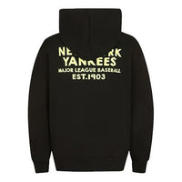 MLB hooded Loose Printing Athleisure Casual Sports Long Sleeves Unisex Black 31HD21011-50L