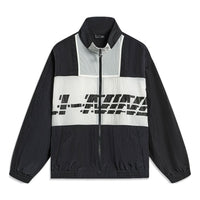 Li-Ning Windbreaker Athletic Jacket 'Black White' AJDT405-1