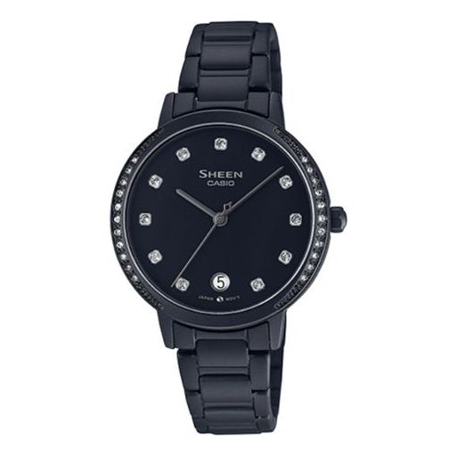 CASIO SHEEN Quartz Waterproof Black Analog SHE-4056BD-1A