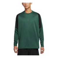 Air Jordan DRI-FIT Logo Printing Round Neck Sports Pullover Long Sleeves Green DC9740-333
