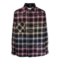 Off-White FW21 Logo Pattern Plaid Long Sleeves Shirt Loose Fit OMGA133S21FAB0028400