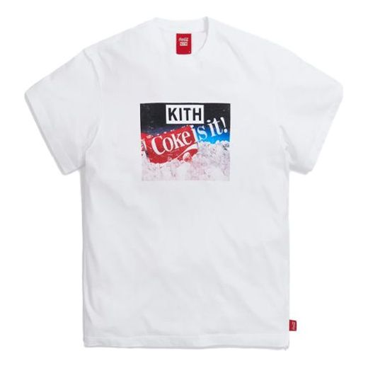 KITH x Coca Cola Crossover Coke Is It Vintage Round Neck Short Sleeve Unisex White KH3856-101