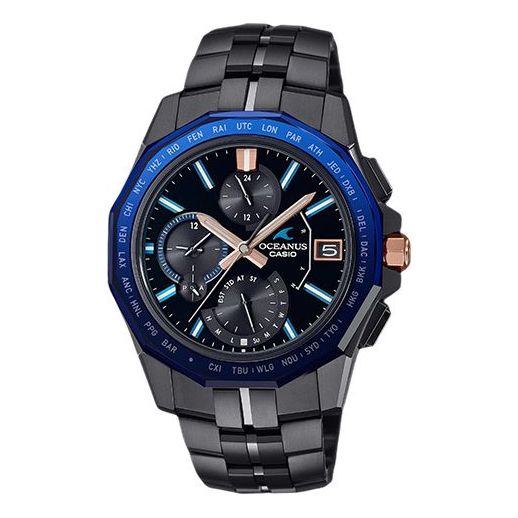 Casio Oceanus Manta Analog Watch 'Black Marine Blue' OCW-S6000B-1AJF