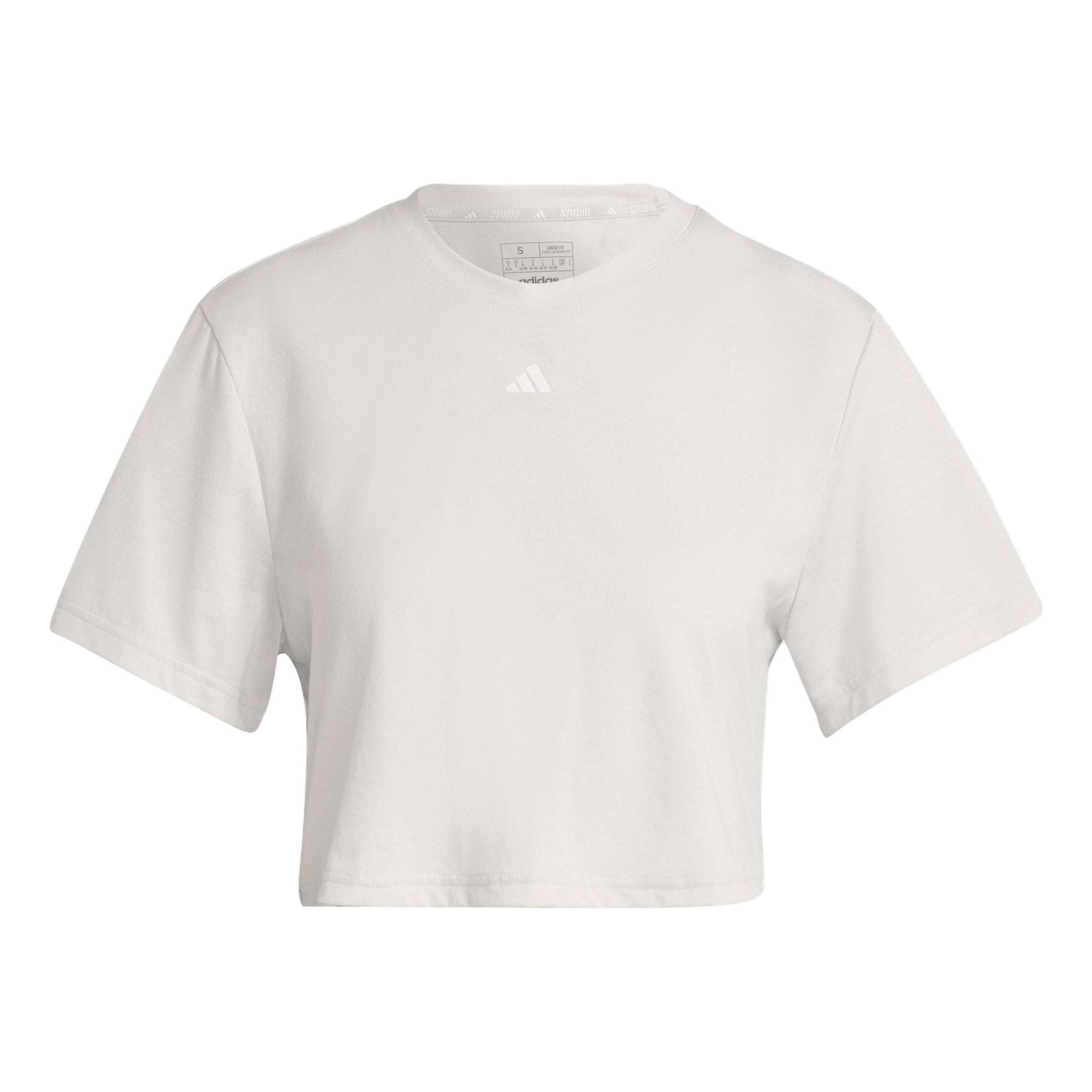 (WMNS) adidas Studio T-Shirt 'White' IB8565