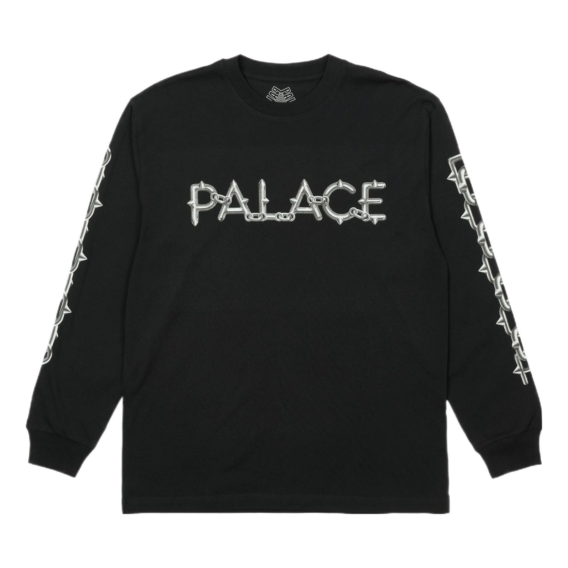 Palace Spike Longsleeve T-shirt 'Black' P22LS020