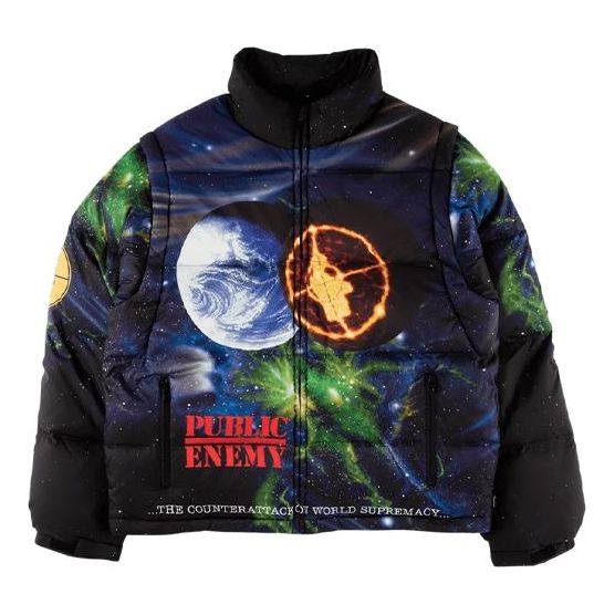 Supreme SS18 Week4 UDC Public Enemy aviator Jacket Black SUP-SS18-3998