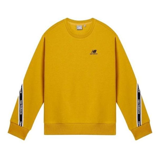 (WMNS) New Balance Crew Neck Pullover Asia Sizing 'Yellow' NCA3N512-MY