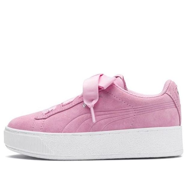 (PS) PUMA Vikky Platform Ribbon Ac Ps Casual Shoes Pink 367643-05