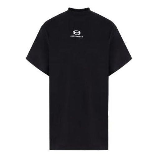 Balenciaga Unity Deconstructed T-Shirt Oversized 'Black' 768068TPVG91070