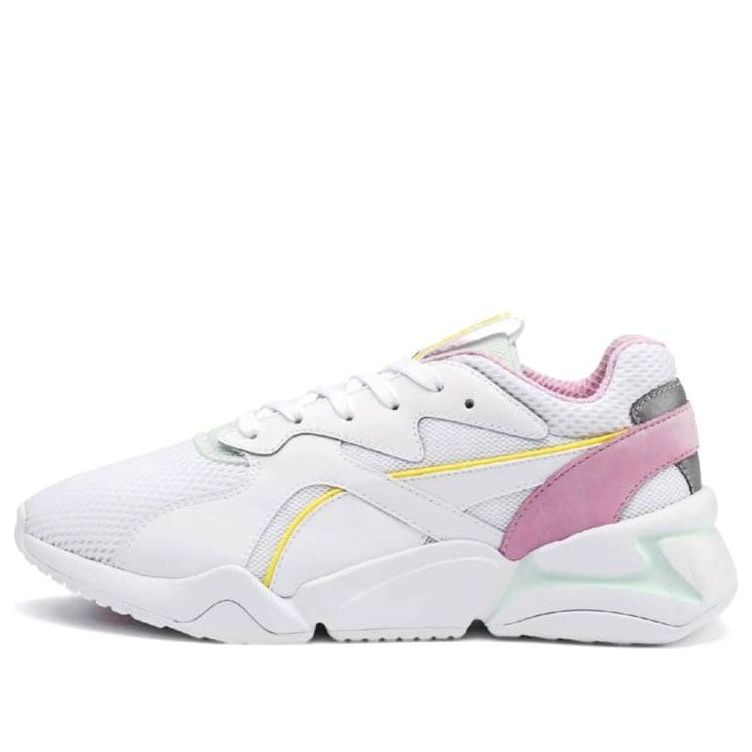 (WMNS) PUMA Nova Mesh Low Running Shoes White/Pink 369655-03