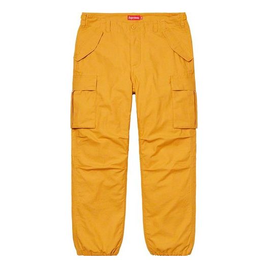 Supreme SS20 Week 1 Cargo Pant Drawstring Casual Pants Unisex Yellow SUP-SS20-106