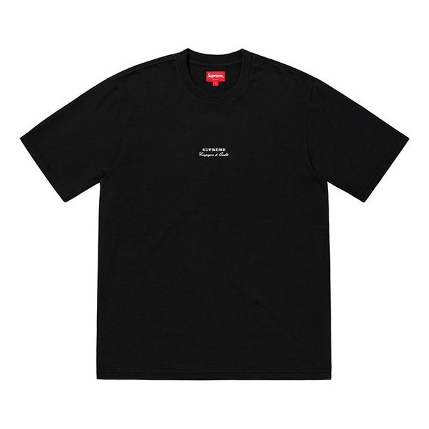 Supreme SS19 Qualite Tee Short Sleeve Unisex Black SUP-SS19-10259