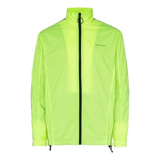 Off-White Fluo Yellow Track Sports Jacket Fluorescence OMBD010S19D160016200