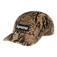 Supreme Snakeskin Corduroy Camp Cap 'Gold Black White' SUP-FW20-127