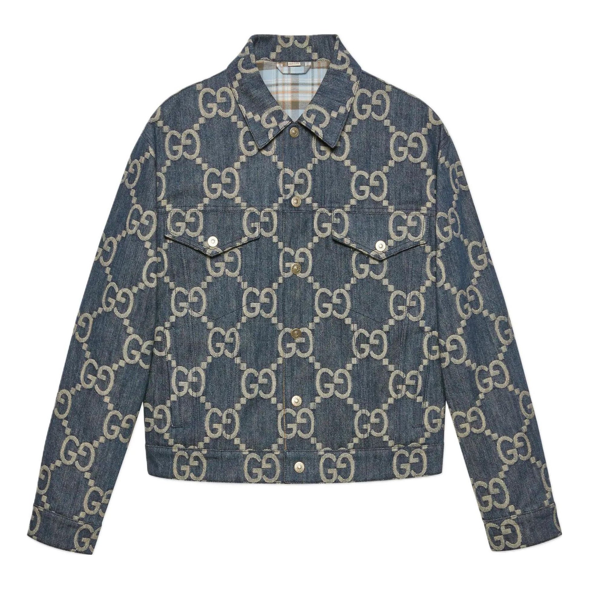 Gucci Jumbo GG Denim Jacket 'Blue Ivory' 674338-XDBTY-4492
