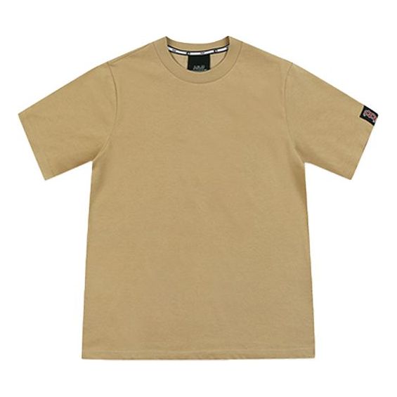 MLB LA Dodgers Los Angeles Dodgers Label Round Neck Short Sleeve Unisex Khaki 31TS02031-43B