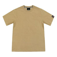 MLB LA Dodgers Los Angeles Dodgers Label Round Neck Short Sleeve Unisex Khaki 31TS02031-43B