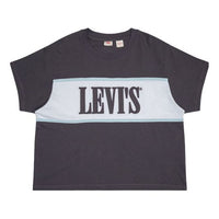 Levis Logo Printing Round Neck Short Sleeve Gray 85498-0001