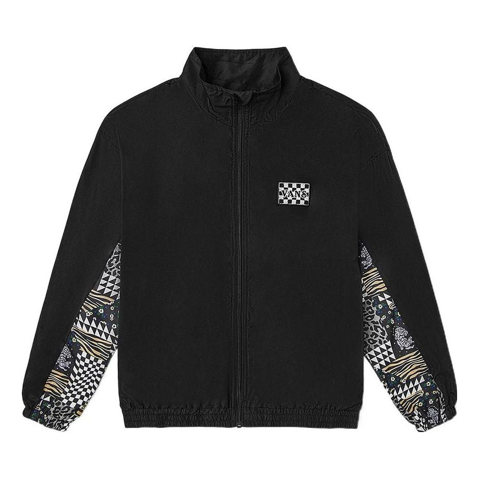 Vans Grid animal Printing Jacket Couple Style Black VN0A5H9SBLK