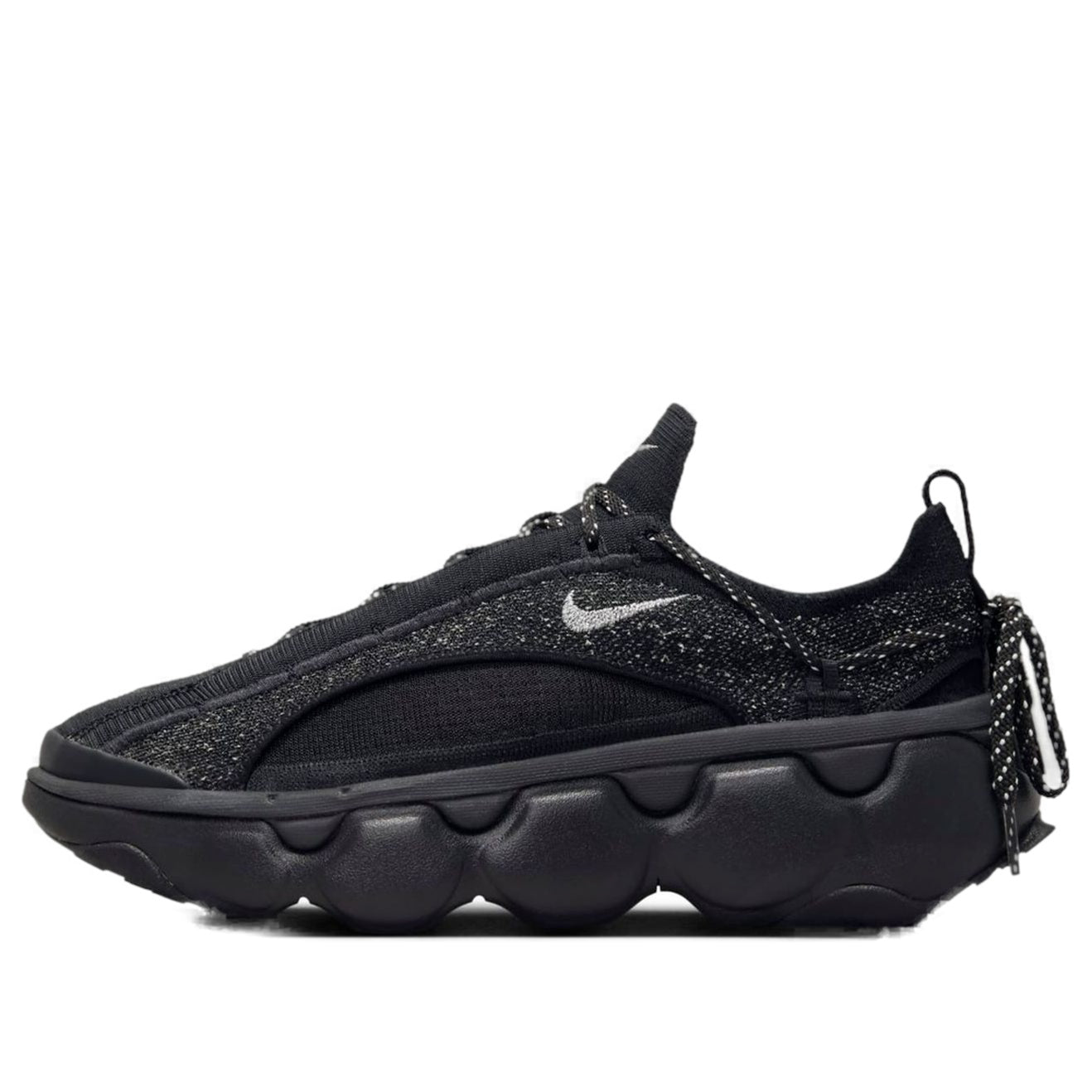 (WMNS) Nike Flyknit Bloom 'Black Metallic Silver' FD2149-004