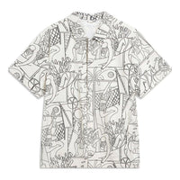 Li-Ning All-Over Print Shirt 'White Black' ASHU237-2