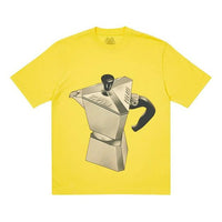 PALACE Nein Tea Yellow Metallic Coffee Pattern Short Sleeve Unisex P20TS247