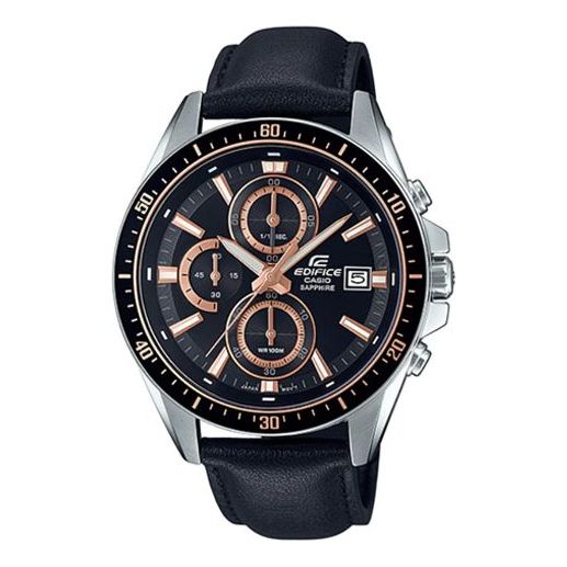 CASIO EDIFICE Series Leisure Fashion Men's Mens Black Analog EFR-S565L-1AV