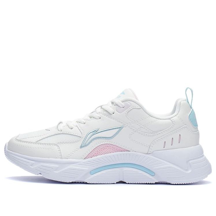 (WMNS) Li-Ning Running 'White Soft Pink Blue' ARSR054-2