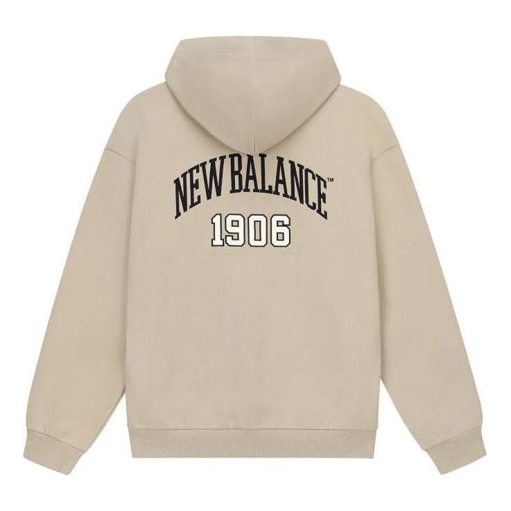 New Balance Varsity Fleece Hoodie Asia Sizing 'Beige Black' 5CD38831-LBE