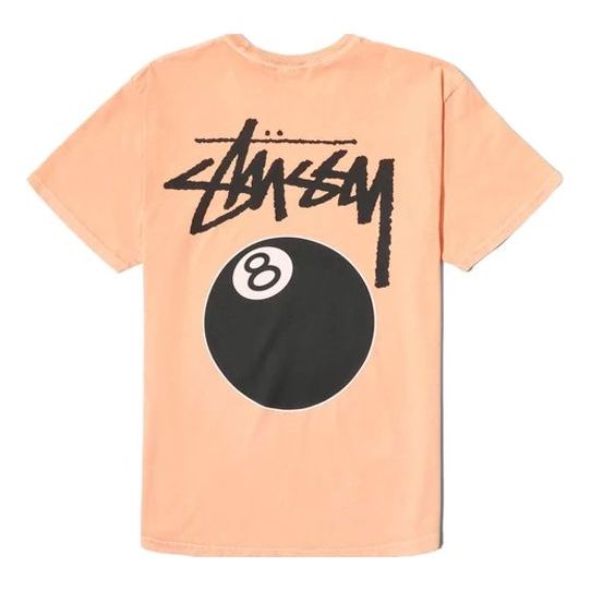 Stussy 8 Ball Tee Back 8 Printing Short Sleeve Unisex Pink 1904394
