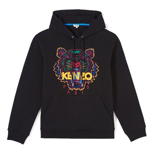 KENZO Red Embroidered Tiger Head Hoodie 'Black' F965SW4154XA-99