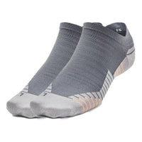 Under Armour Run No Show Tab Socks 2-Pack 'Grey Orange' 1329363-012