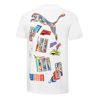 PUMA Multi Logo Tee 'White' 537796-02