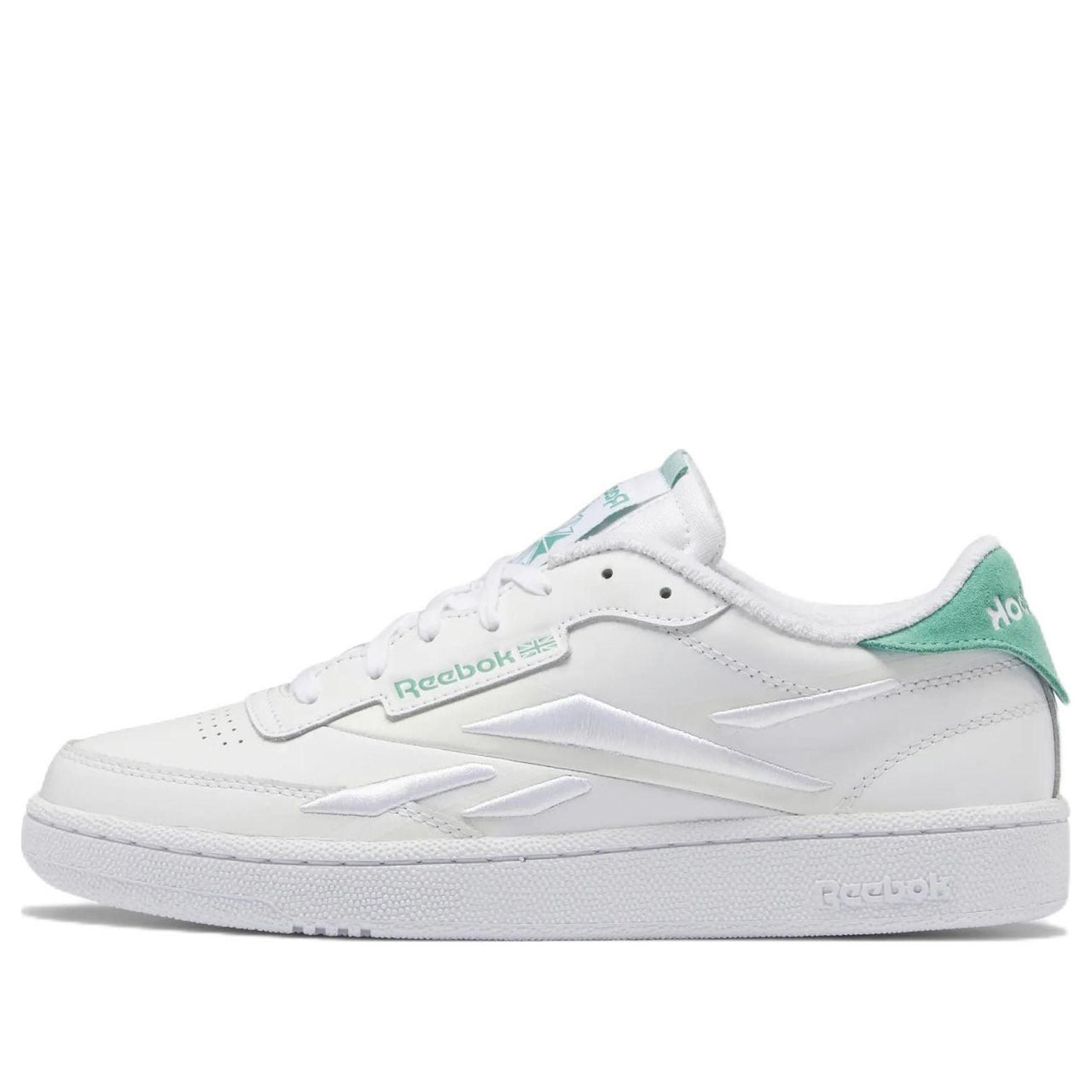Reebok Club C 85 Cozy Wear-resistant Skateboarding Shoes Unisex White GW7615
