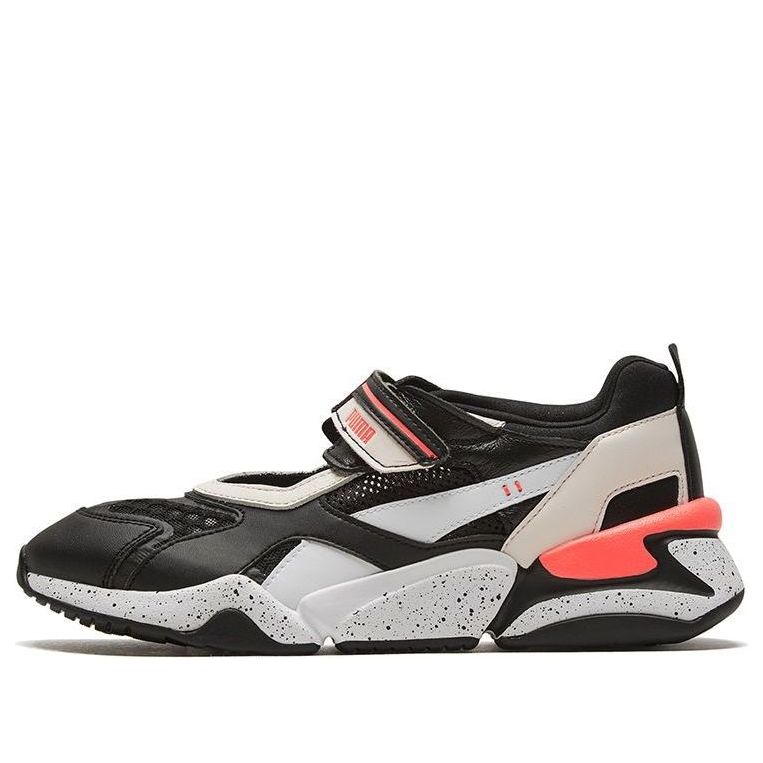 (WMNS) PUMA Nova Shandal Velcro 'Black Pink' 372897-03