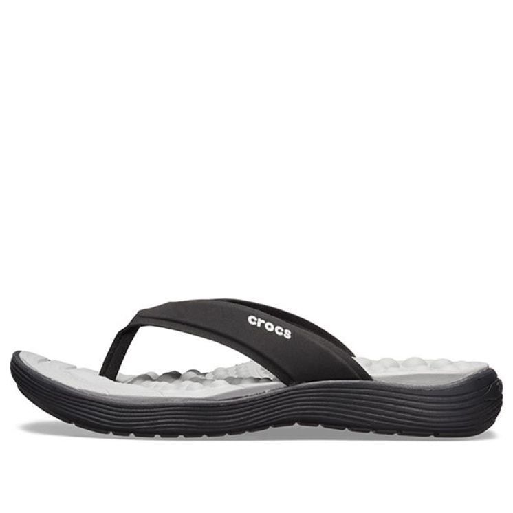 (WMNS) Crocs Reviva Flip-Flops Black 205473-060