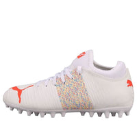 (GS) PUMA Future Z 4.1 MG Jr Soccer Shoes K White/Red 106401-03