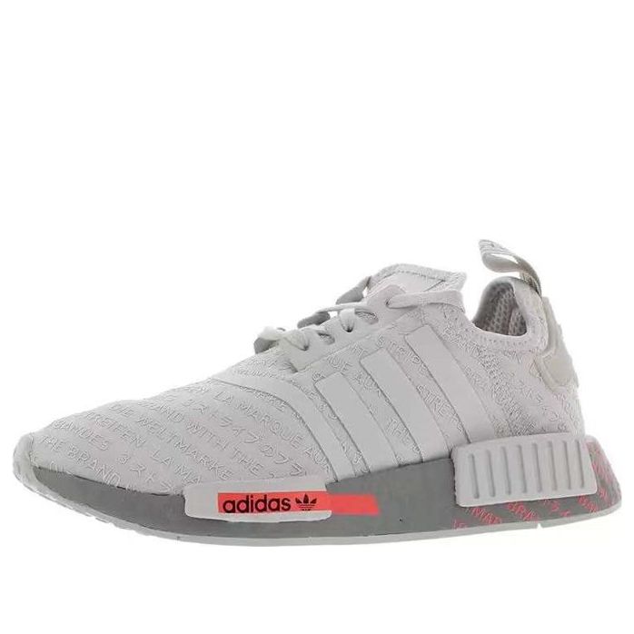 (GS) adidas NMD_R1 J 'All Over Print - Light Grey Signal Pink' FV1697