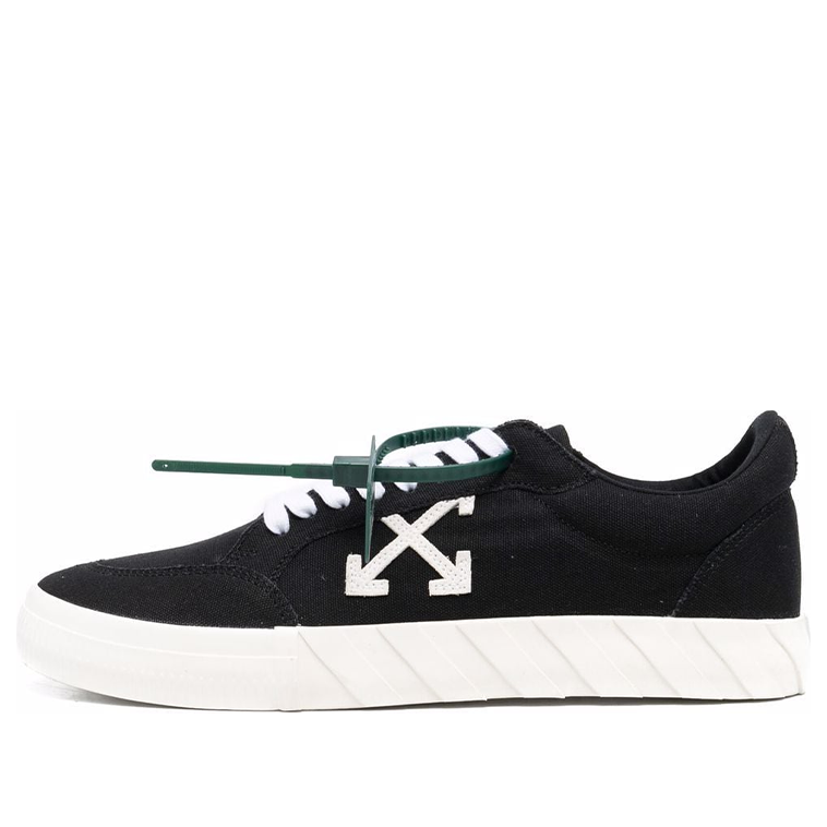 Off-White Low Vulcanized Canvas Sneaker 'Black White Orange' OMIA085C99FAB0021001