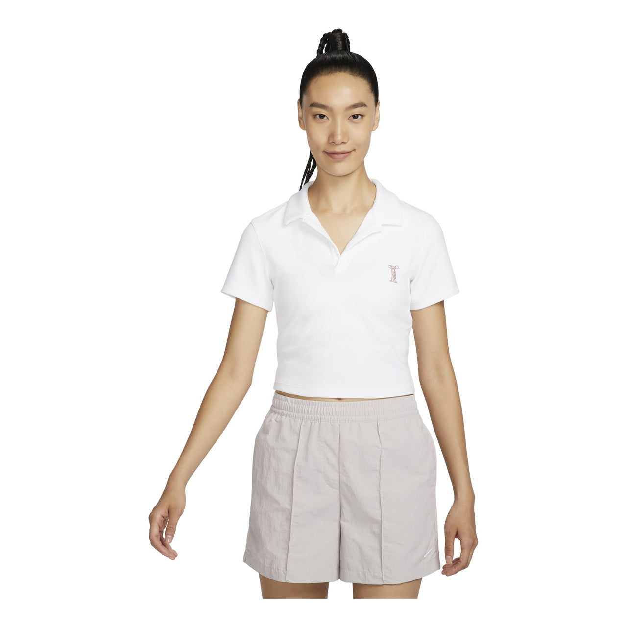 (WMNS) Nike Sportswear Polo Shirt Asia Sizing 'White' HJ6852-100