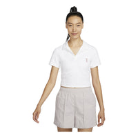 (WMNS) Nike Sportswear Polo Shirt Asia Sizing 'White' HJ6852-100